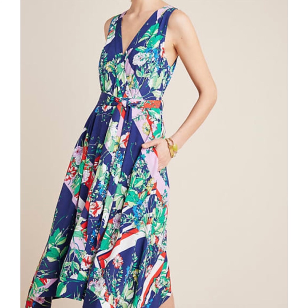 Anthropologie Maeve floral wrap dress 12